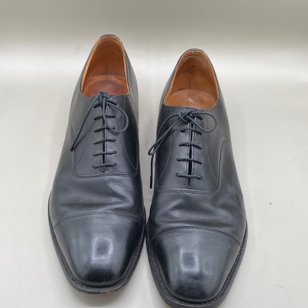 Elegant Black Leather Men's Oxfords (lot 427)